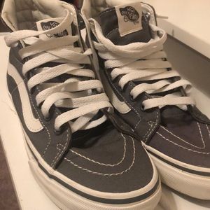 grey hightop vans